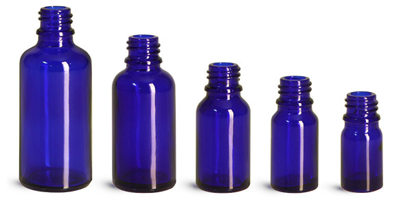 蓝色精油瓶