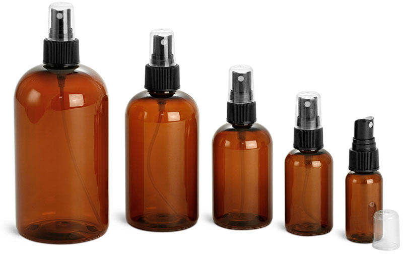 棕色波斯顿塑料瓶